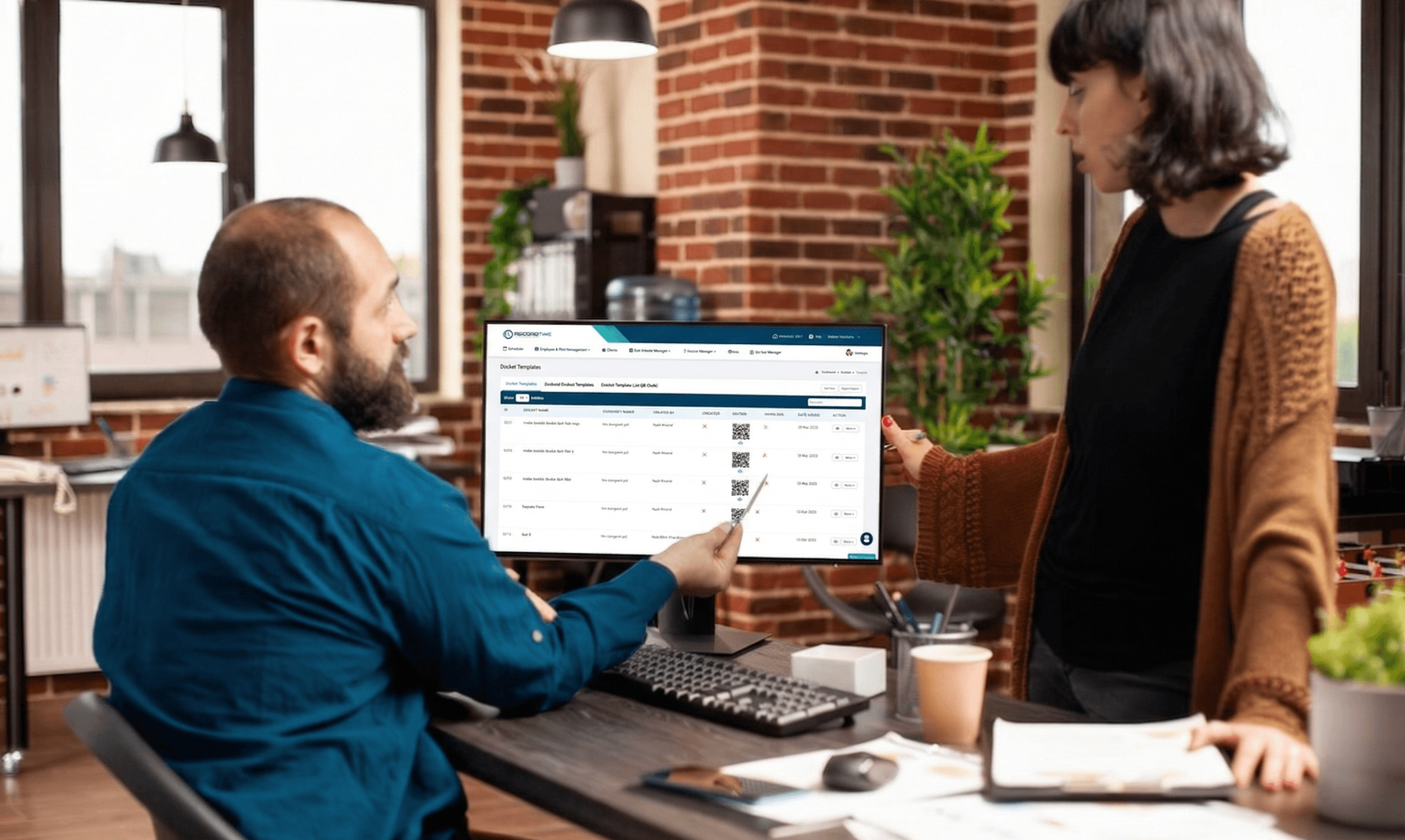 Record TIME digital docket system for construction and field workforce management